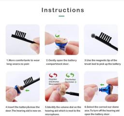 Mini CIC Personal Inner Ear Device, Aparelho Auditivo Premium para Adultos, Inclui Esquerda e Direita, TV e Chamadas, Estojo Portátil - Image 6