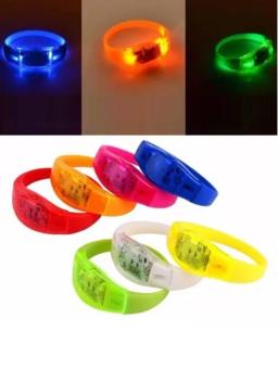 Lançamento Kit Com 5,10, 20 ou 50 Pulseiras Led Ativada Por Som E Música Festas Eventos Casamentos Envio Imediato - Image 6