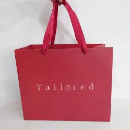 Compras Sacos De Papel com Alça, Logotipo Personalizado, Folha Metálica, Cartão Branco, Proposta De Casamento, Slogan, Jóias, Presente, 500Pcs - Image 4