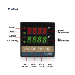 REX-C100 Controlador de Temperatura PID, Termostato Digital, Saída 40A SSR, Tipo K Termopar, 220V, 400 Graus - Image 5