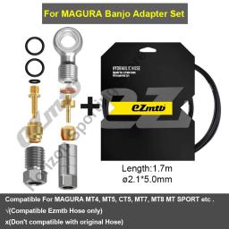 Mangueira de freio a disco hidráulico ezmtb, para shimano magura sram avid mtb, bicicleta de estrada, 4 camadas, tubo de óleo, kit de inserção de conexão de oliva - Image 2