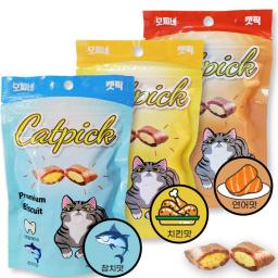 Mochine-Snacks para petiscos de gato, deleites, biscoito, frango picado, salmão, atum, 85g, 3 latas - Image 1