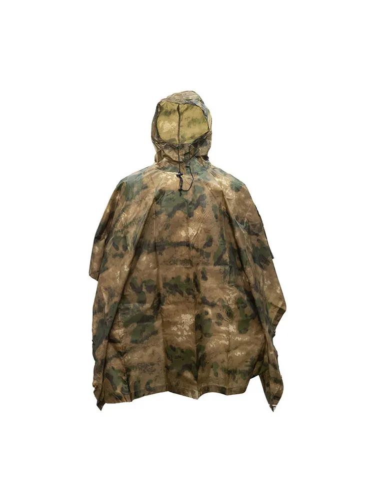 Menfly-Jaqueta de chuva de camuflagem tática impermeável para caça, Impermeável Camo Militar Masculino para Mulheres, Poncho Atacs Fg, Moss ATFG - Image 1