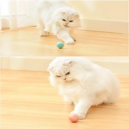 Bola de rolamento inteligente gato brinquedo elétrico automático gato brinquedos interativos para gatos treinamento auto-mover gatinho brinquedos para animais de estimação acessórios - Image 3