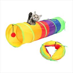 Brinquedo Para Pets Túnel Labirinto Para Gatos Colorido Top Divertido - Image 4
