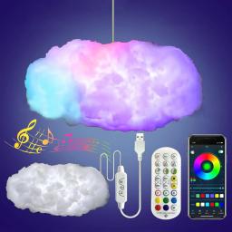 Algodão Nuvem Relâmpago LED Light, Luz Thundercloud DIY, Luzes de atmosfera para sala de jogos Festa Garagem Club Bar, 3D Criativo - Image 1