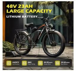 Bicicleta elétrica para adultos, motor duplo E-Bikes, pneu gordo 26x4.0, todo o terreno, pico 2000W, 2500W, 23Ah, 35MPH, novo, 2024 - Image 4