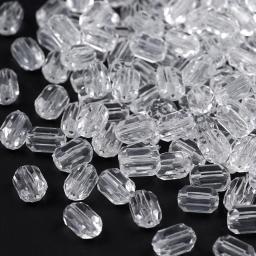 15x10mm contas de cristal acrílico facetadas cilindro transparente espaçador de vidro contas soltas para fazer jóias diy pulseira brincos acessórios - Image 1