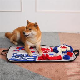 Snuffle Mat for Dogs Tapete de alimentação para cães Sniff Matress Enriquecimento interativo para cães Nariz Snuffle Cobertor para treinamento de cães idosos - Image 1