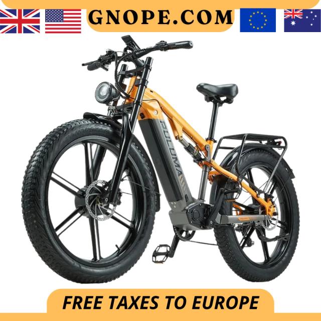PULUMA-Bicicletas elétricas com pneu gordo, E-bike, motocicleta, 48V, 20Ah, potência máxima, motor 3000W, 55 kmph, VTT, 26x4, 0