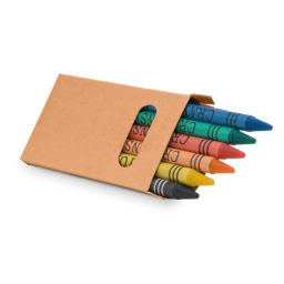 20 Caixinhas de kit com 6 mini Giz de Cera para colorir presente lembrança brinde para festa infantil atacado - Image 3