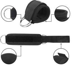Ajustável D-Ring Fitness Tornozelo Correias, Ginásio Leg Exercícios, Treino Workouts, Sports Fit Guard, Abductors Segurança - Image 2