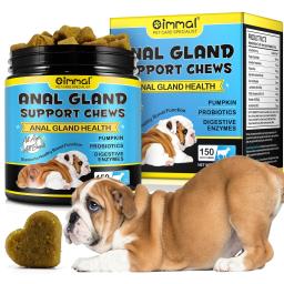 Petiscos Mastigáveis Macios para Glândulas Anais com Abóbora para Cães Enzimas Digestivas Suplemento de Fibra Probiótica Suporte à Saúde Intestinal Sabor Carne - Image 2