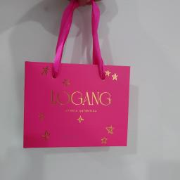 Compras Sacos De Papel com Alça, Logotipo Personalizado, Folha Metálica, Cartão Branco, Proposta De Casamento, Slogan, Jóias, Presente, 500Pcs - Image 3