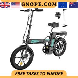 Bicicleta elétrica dobrável para adultos, E-Bike com bateria removível, bicicleta de pneu com gordura 16 × 3.0, motor 500W, 36V, 12Ah - Image 1
