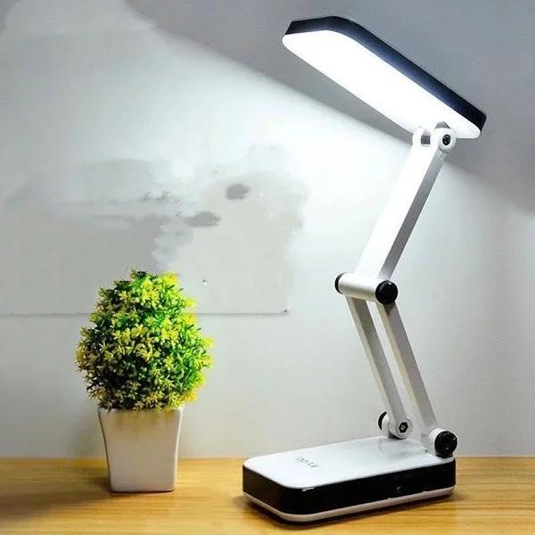 Luminária Abajur Portátil Dobrável com 24 LEDs Recarregável para Mesa