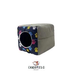 Cama Pet: Grande: para Cachorro e Gato - em Suede Caminha Casinha com Almofada, Confortável Ninho Aconchego  / Envio do Brasil - Image 2