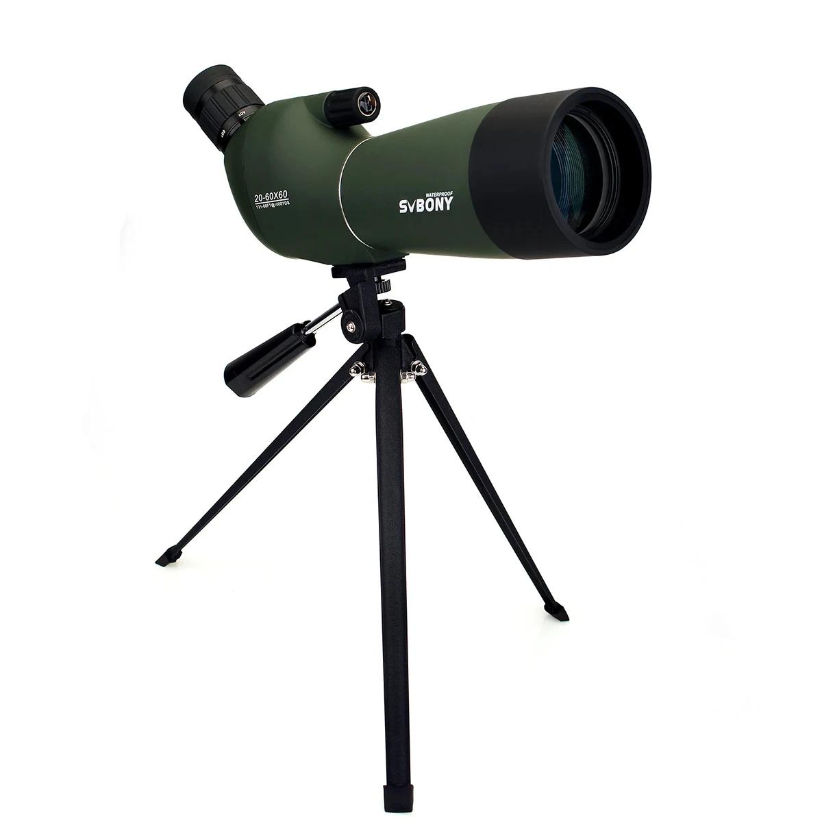 SVBONY-Spotting Scope Zoom Telescópio, poderoso monocular, impermeável, longo alcance, portátil, prisma PORRO, caça, tiro, SV28, 20-60x60 - Image 1