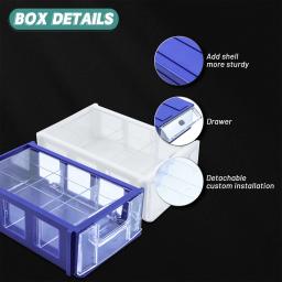 Organizador Montável Caixa De Armazenamento, Caixa De Parafuso, Gaveta De Plástico, Armazenamento De Peças Para Jóias, Hardware E Gabinete De Artesanato - Image 2