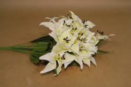 PJ YUAN - BUQUE DE LIRIO C/18 FLORES (BRANCO) COM 45 CM FLORES ARTIFICIAIS DECORAR PERSONALIZADO ENVIO RAPIDO PARA TODO O BRASIL - Image 3