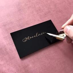Cartão do lugar acrílico preto, Sinal de nome, Table Number Card, Placa de nome em branco, Gráfico Assentos, Tag, Wedding Table Setting, Banquete - Image 5