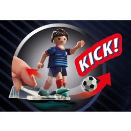 Playmobil-Jogador de futebol France B, brinquedos originais para meninos e meninas, presentes, figuras colecionáveis, bonecas, loja com caixa, novo, homem, mulher, licença oficial, 71124 - Image 3