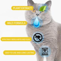 Antiparasagainst pulga e tártaro remoção gotas para Pet, Piolhos coceira, Pet líquido piolhos, Cuidados com a pele, Dog Flea Killer, Controle - Image 5