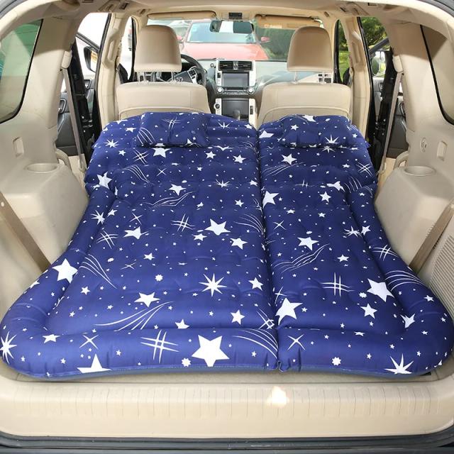 Colchão Inflável Portátil para SUV - Almofada de Acampamento com Travesseiro para o Assento Traseiro do Carro