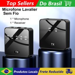 Microfone lapela sem fio portátil com caixa de carregamento, redução de ruído, Mini, áudio, vídeo, gravação, iPhone, Android - Image 1