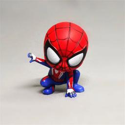 Marvel vingadores homem aranha bonito figura de ação postura anime decoração coleção estatueta brinquedo modelo ornamentos presente das crianças - Image 2