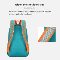 Unisex impermeável leve mochila dobrável, esportes ao ar livre, lazer, caminhadas, fitness, camping, escalada, bolsa de viagem, 1pc - Image 2
