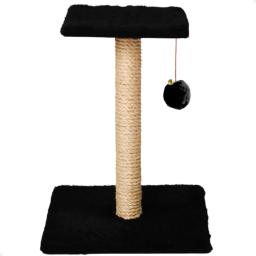 Arranhador para Gatos Pet Quadrado Poste Sisal com Brinquedo Pompom Pelúcia Guizo Coçar Coluna De Garra De Gato Pet GT6315 - Image 4