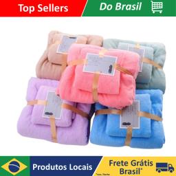 Kit 2 (Toalha De Banho) Conjunto De Toalha De Banho Grande Toalha Para Adultos E Estudantes Banho De Secagem Rápida - Image 1