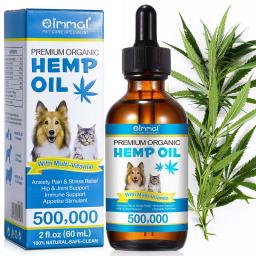 Óleo Orgânico Premium com Multivitaminas para a Ansiedade, Dor e Estresse em Cães. Suporte para Quadril e Articulações, Suporte Imunológico, Estimulante do Apetite - Image 5