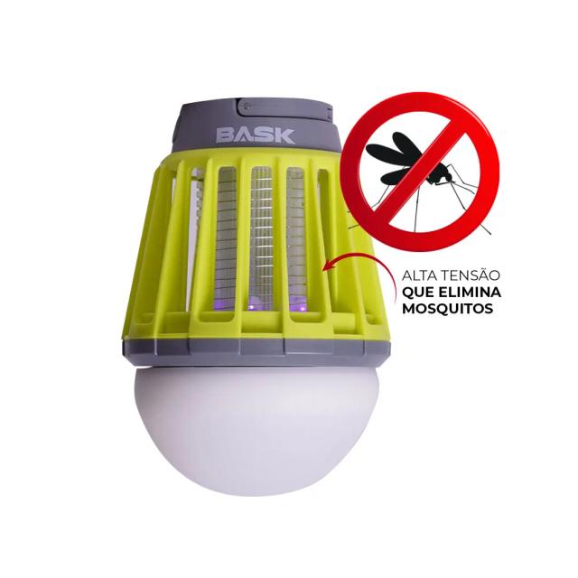 Lâmpada Elétrica Portátil Repelente de Mosquitos com Função Power Bank e Resistência à Água