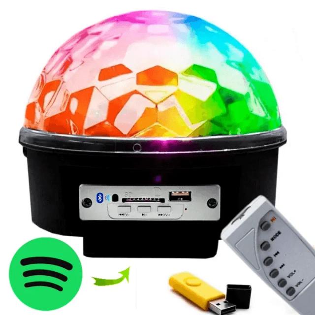 Bola Globo Maluca com Luzes RGB - Jogo Interativo Bluetooth USB SD LED TB1546