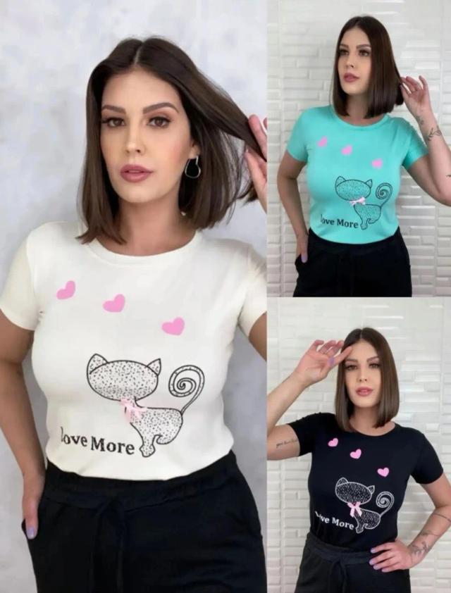 Conjunto de T-shirts Femininas Elegantes e Confortáveis