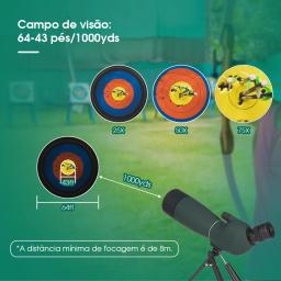 Svbony SV28 PLUS, 25-75x70 Telescópio à Prova d'Água com Tripé - Equipamento para Acampamento, Tiro ao Alvo, Observação de Aves e Astronomia telescópio monocular para celular de alta potência - Image 3