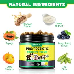 Suporte Pré e Probiótico para Cães Saúde Intestinal Coceira na Pele Alergias Equilíbrio de Levedura Imunidade Enzimas Digestivas de Abóbora com Sabor a Pato - Image 3