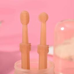 Multifuncional pet pasta de dentes conjunto gato do cão silicone macio escova de dentes cuidado oral filhote de cachorro escova de dentes dental pet kit limpeza dos dentes - Image 3