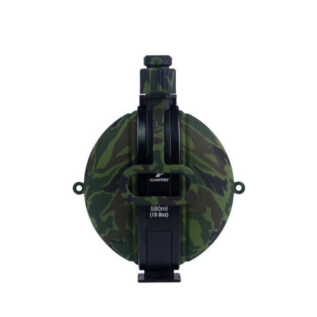 Garrafa de Água Dobrável de Silicone Camo 580ml Ideal para Camping e Caminhadas