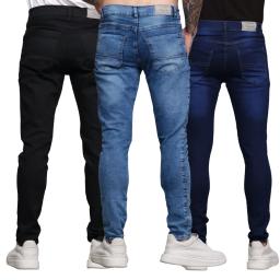 Kit 3 Calças Jeans Masculina Skinny Lycra Tendência Colors - Image 2
