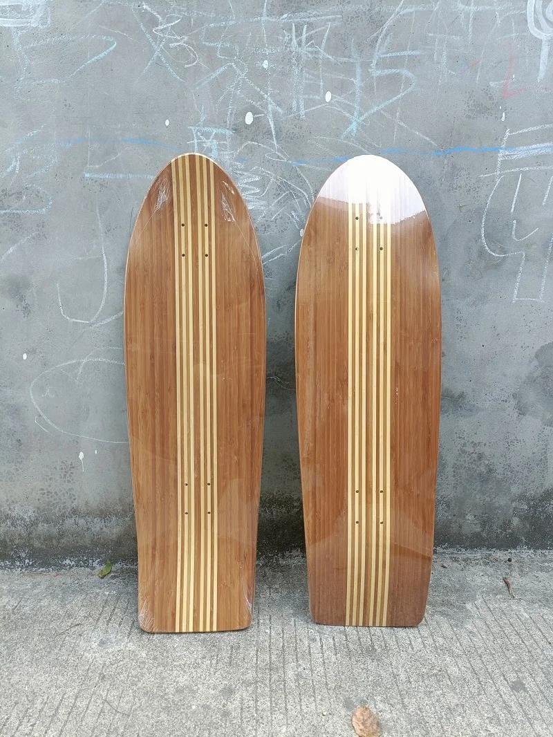 Bamboo Surf Skate Skate Deck, Bordos canandianos, novo design, Smooth 77, Snap Pumping, 32 Polegada, 33 Polegada - Image 1