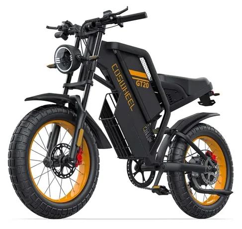Bicicleta Eletrica 1000w Gt20 Autonomia De Até 140km Coswheel