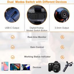 Comica VM10 PRO Microfone de espingarda na câmera para Android iPhone DSLR Câmera Gopro DJI Action 3 - Image 4