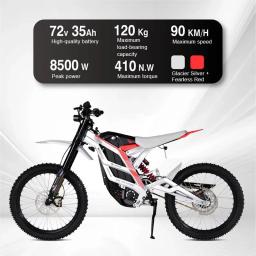 Motocicleta Off-Road Motocicleta Elétrica E-Dirt Bike, 79 Bike Pro, 8500W, 74V, 90 kmph, fonte de fábrica para venda, 2025 - Image 4