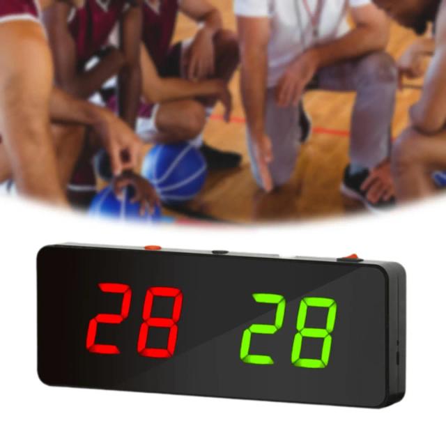 Placar Eletrônico Digital Portátil para Jogos Esportivos 26cm