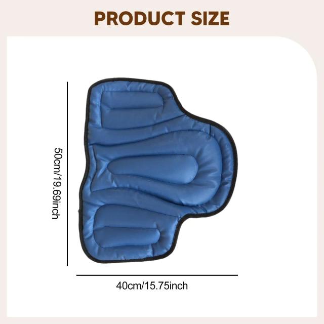 Almofada de Sela Antiderrapante para Equitação Protetora Absorção de Choque 50cm x 40cm