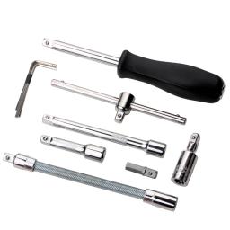 Kit De Ferramentas 46 Peças Jogo De Soquetes Chave Catraca Reversível Com Maleta Jogo De Ferramentas Completo - Image 6