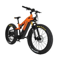 Bicicleta de neve off-road elétrica de montanha, freios hidráulicos, novo modelo, motor 1500W, bateria 48V 20Ah, pneus gordos 26 ", 9-velocidade - Image 2